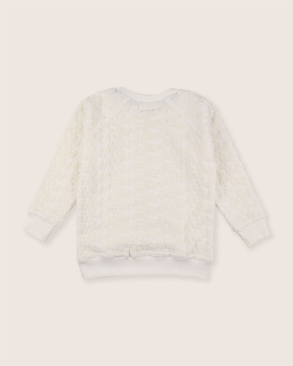White Texture Towelling Sweatshirt - image 6
