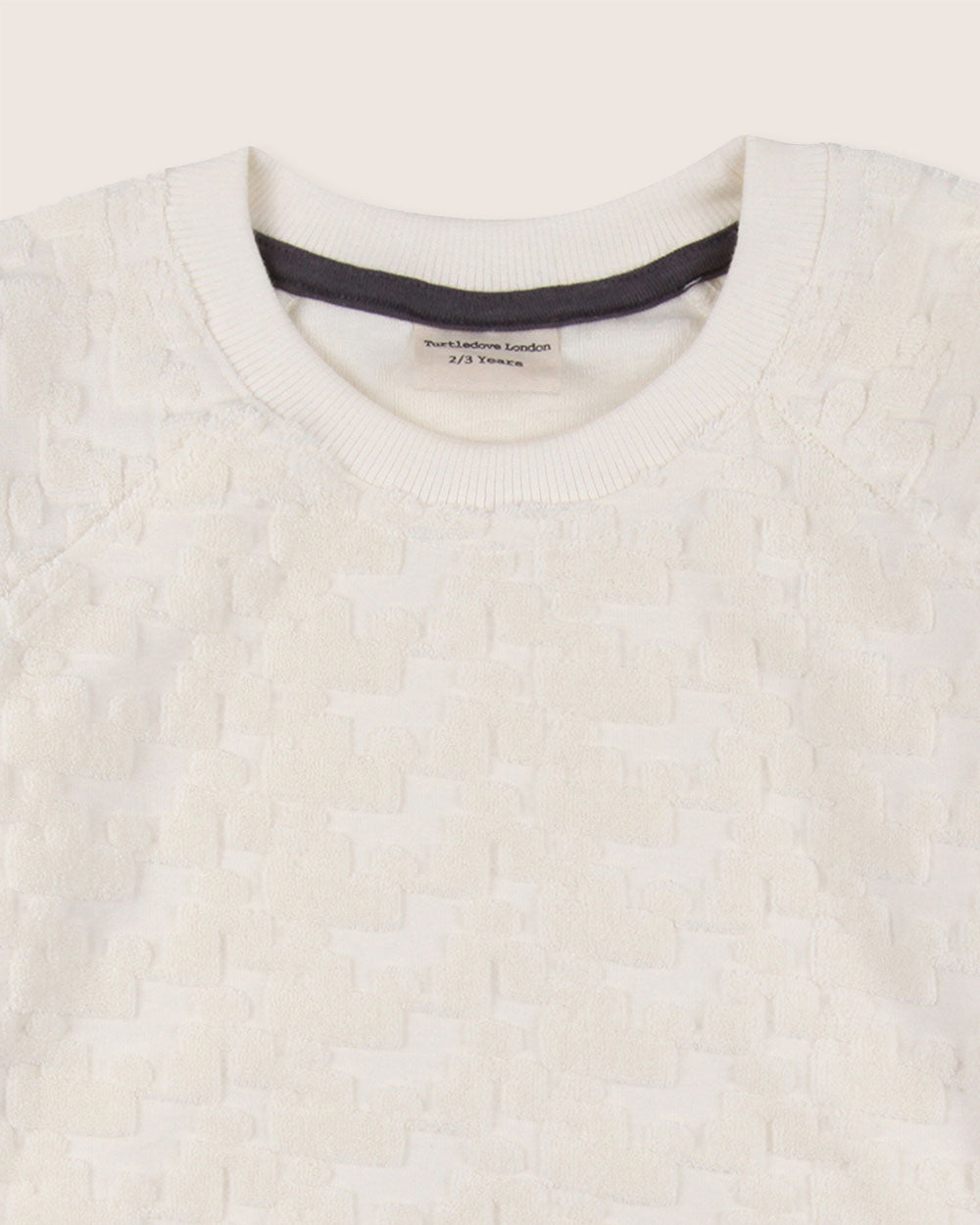 White Texture Towelling Sweatshirt - image 4