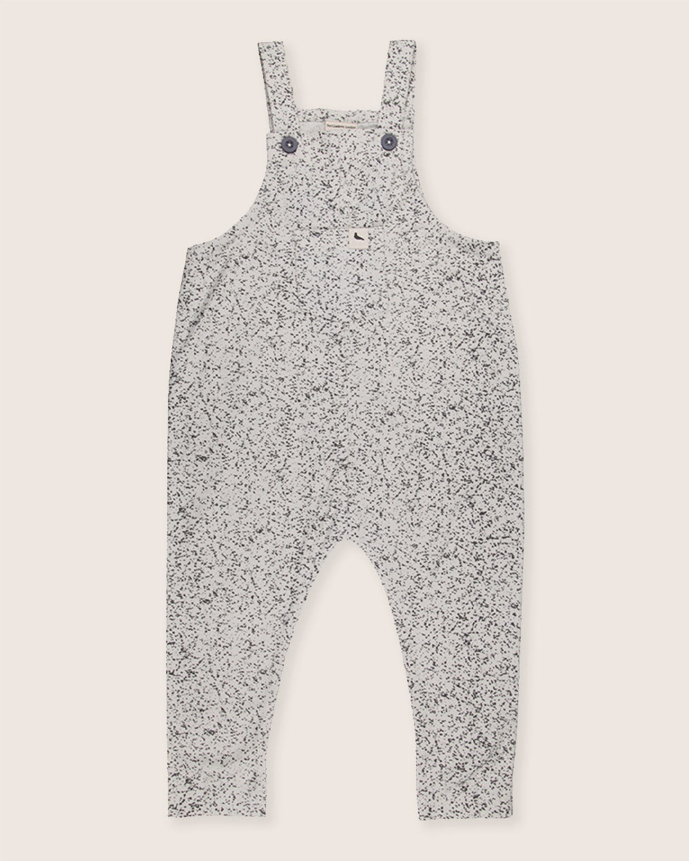 Organic cotton Multicolour Speckled Bear Print Dungarees- image 1