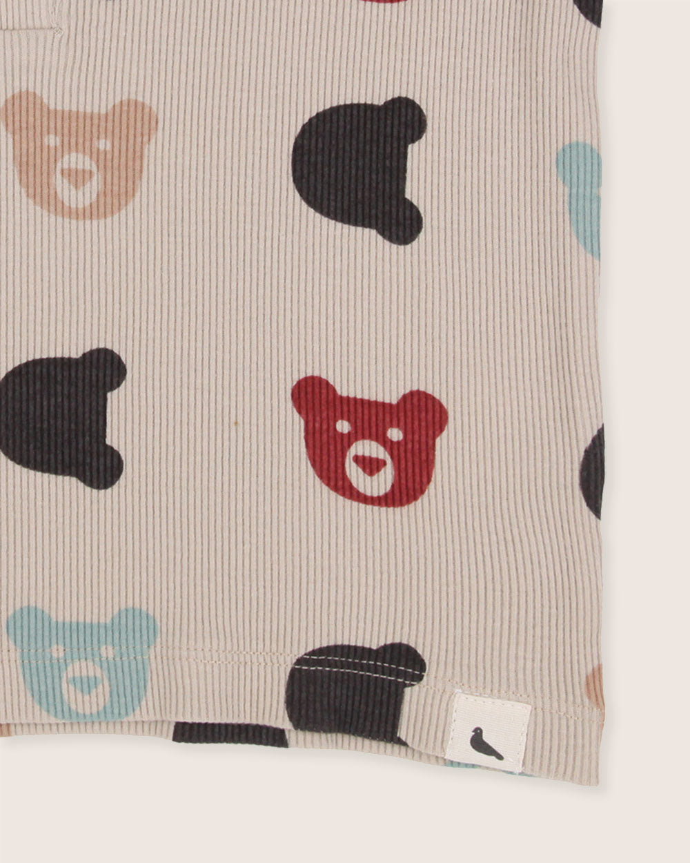 Stone Smiling Bear Print Top And Short Set - image 4