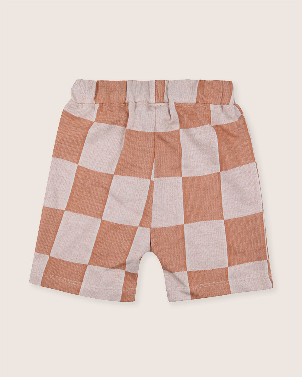 Orange Bold Check Print Shorts - image 4