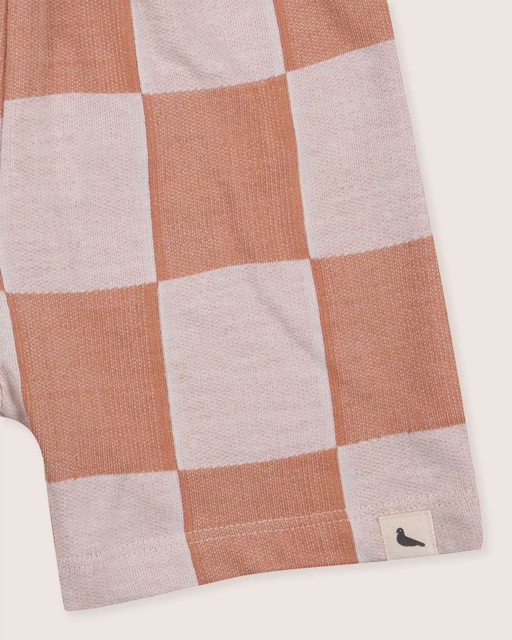 Orange Bold Check Print Shorts - image 3
