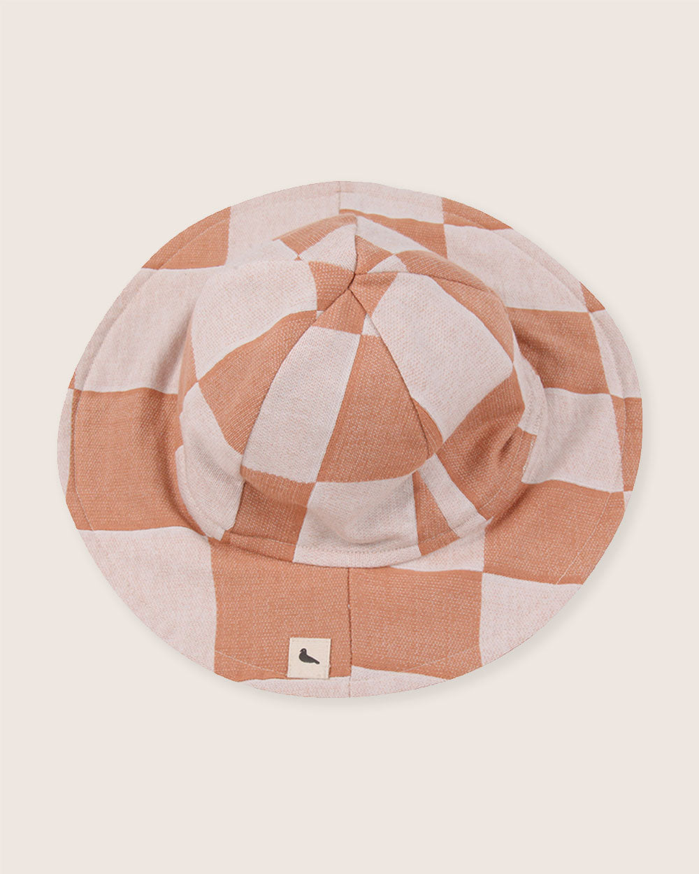 Orange Bold Check Print Hat - image 3