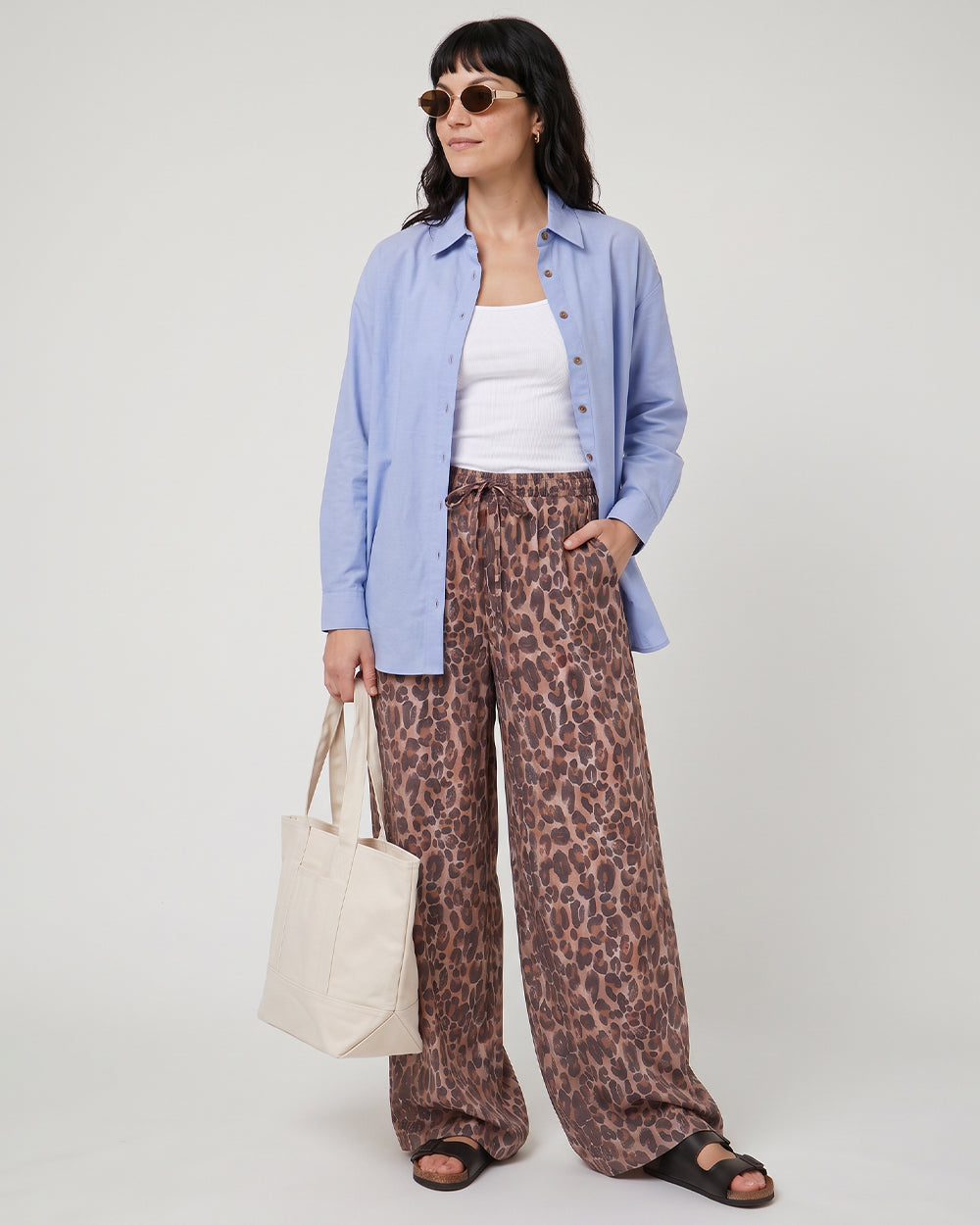 PREORDER Thi Neutral Leopard Trouser
