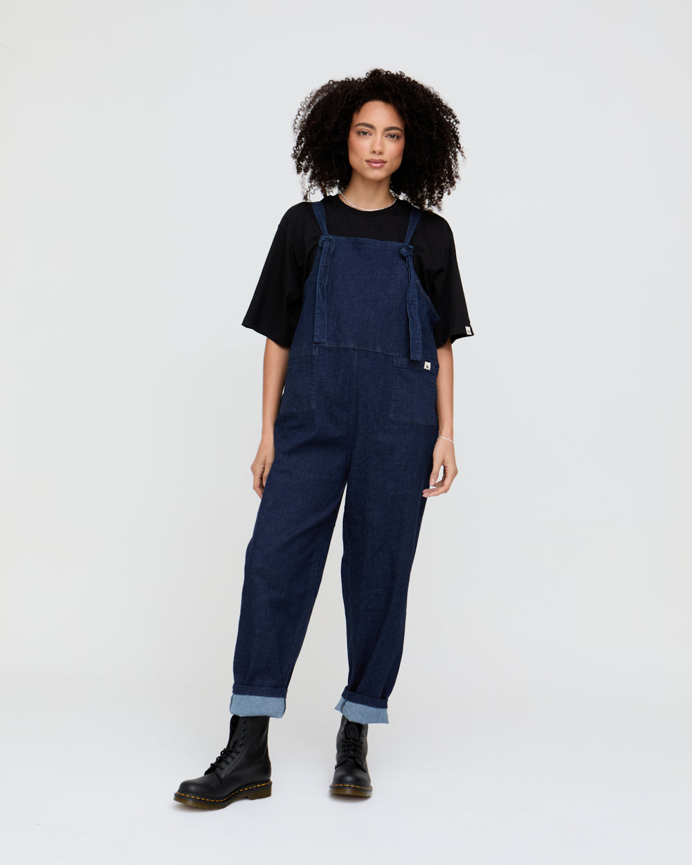 Lila Navy Denim Dungarees - image 2