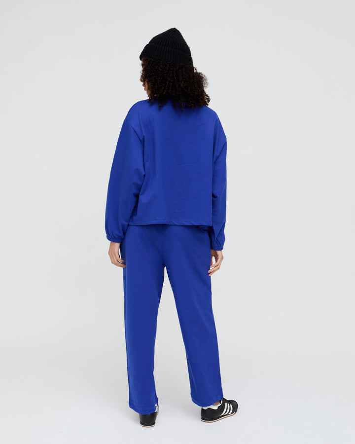 Kate Blue Barrel Leg Trousers