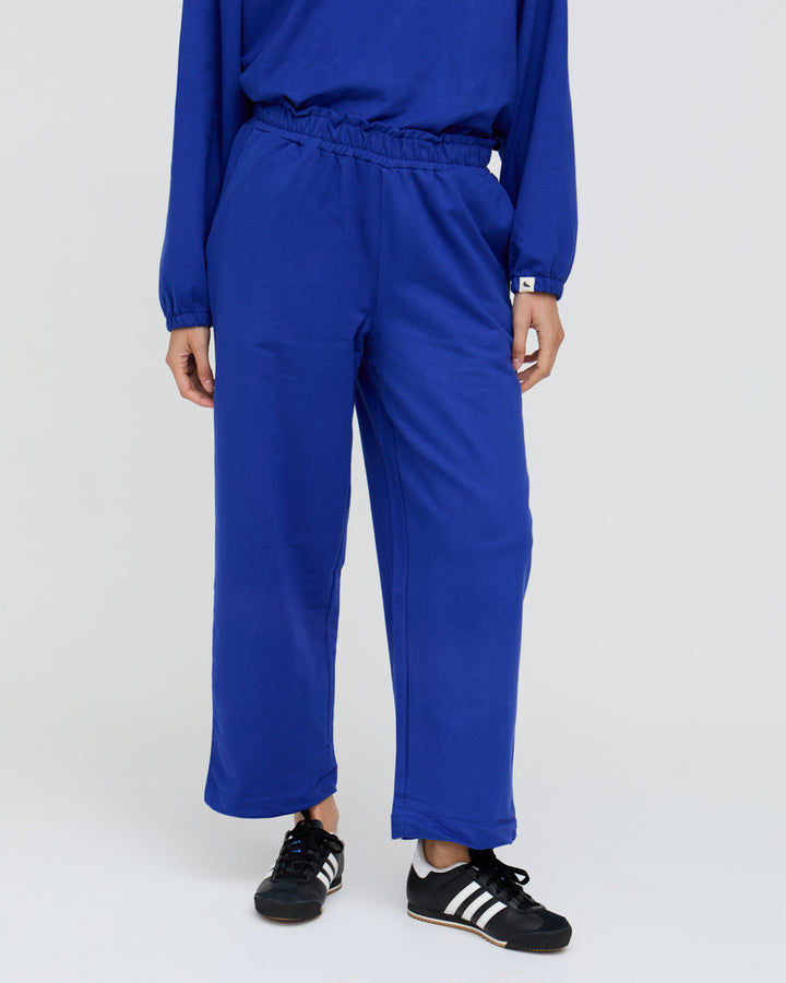 Kate Blue Barrel Leg Trousers
