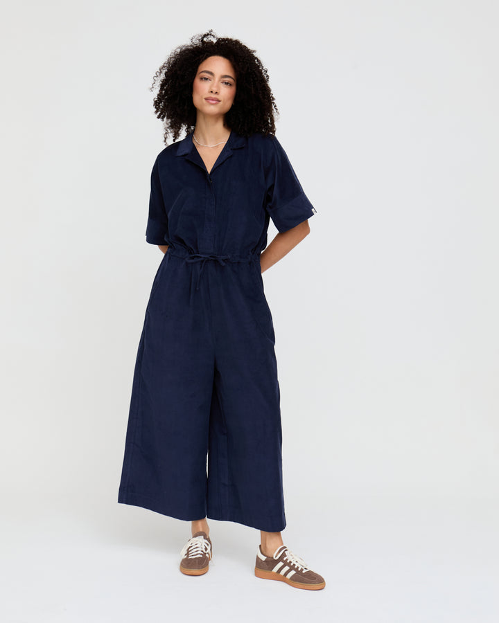 organic cotton Iris Navy Jumpsuit- image 3