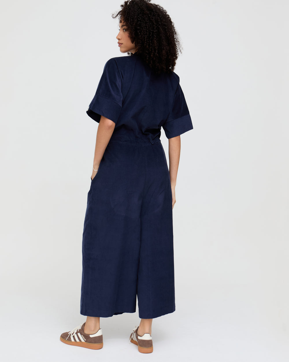 organic cotton Iris Navy Jumpsuit- image 5