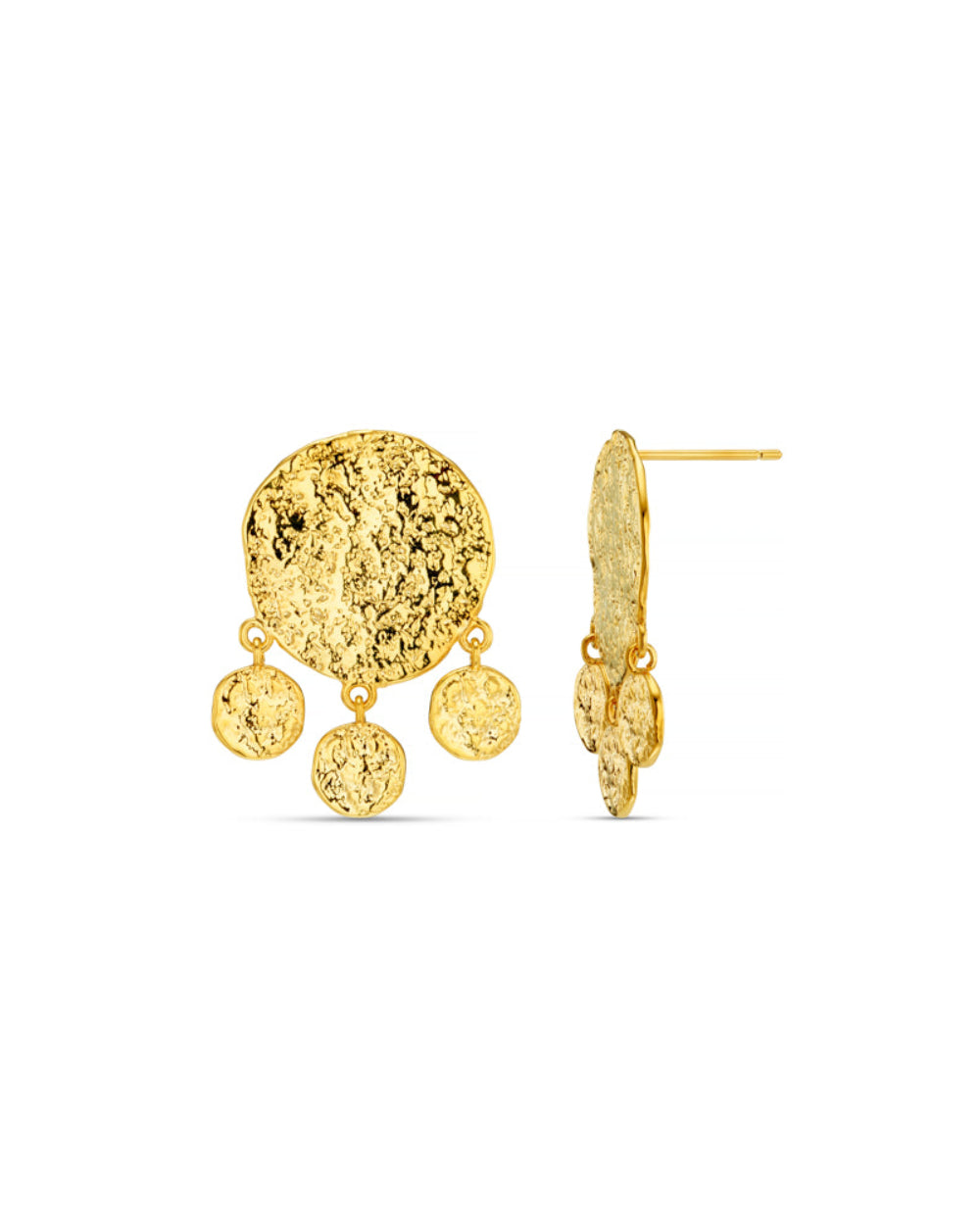 Recycled Molten Coin Shaker Earrings