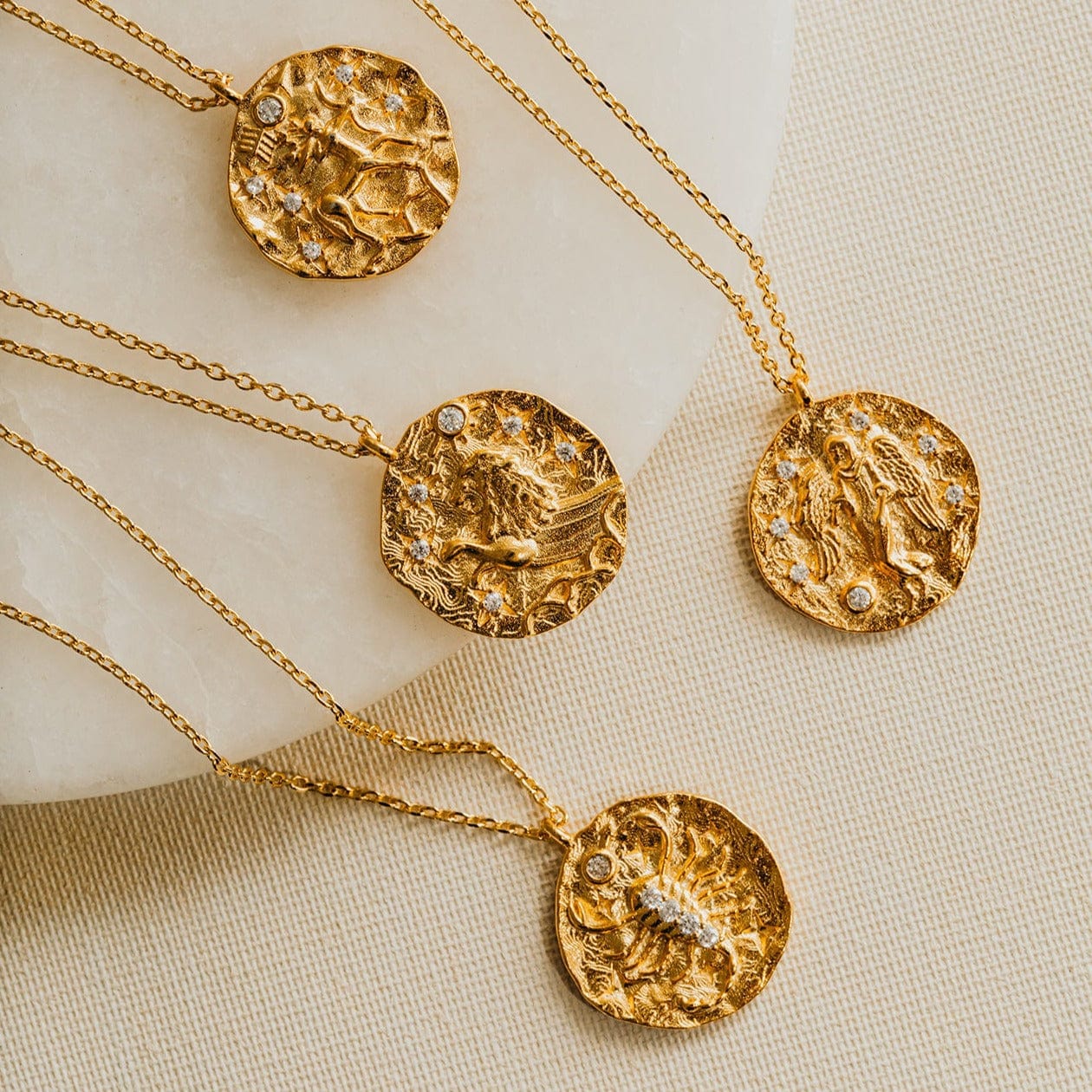18k Gold Plated Sagittarius Zodiac Necklace