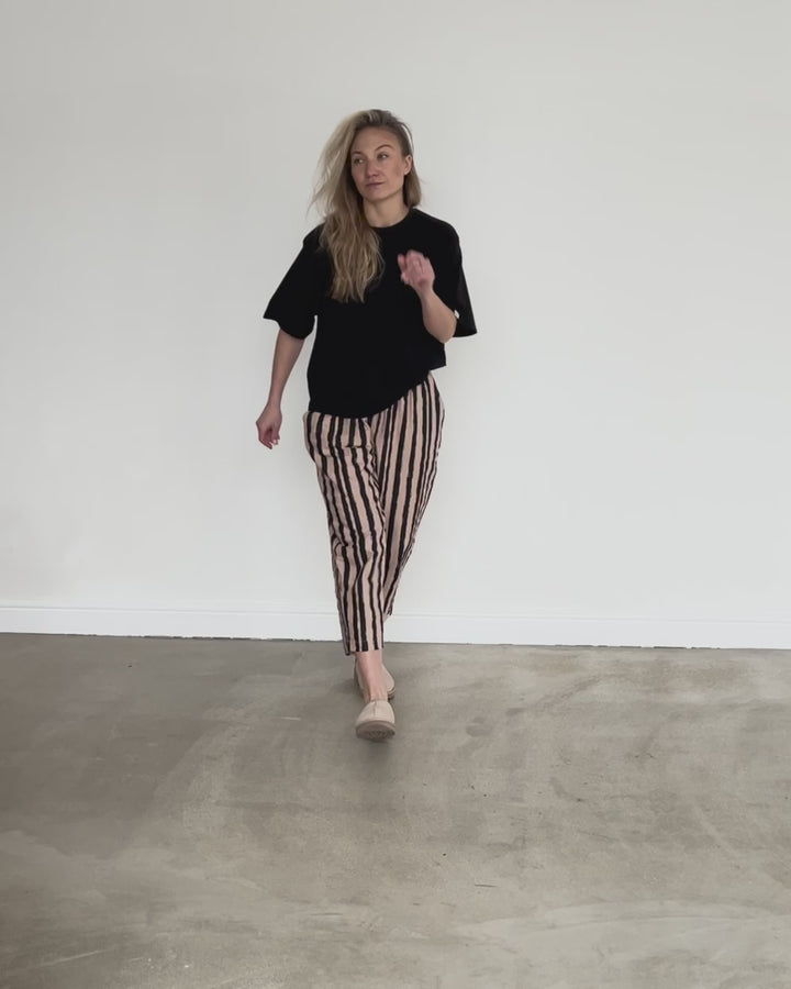 Kate Brown Painted Stripe Print Trousers