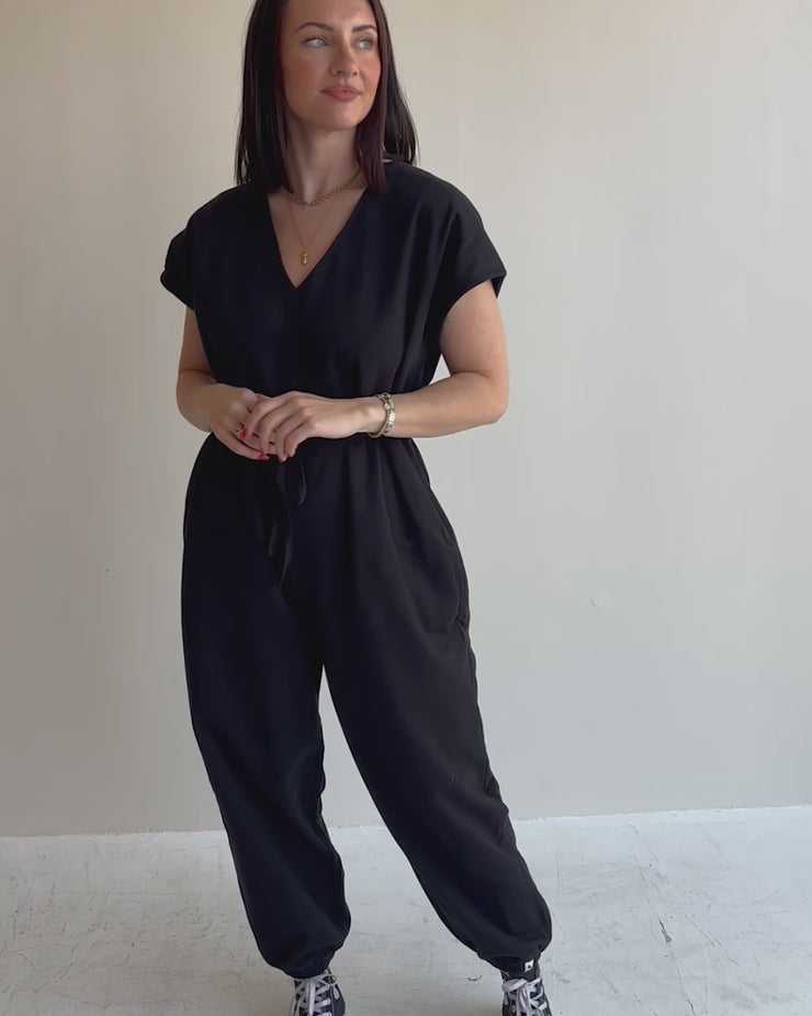 Rita Tie Back Jumpsuit | Turtledove London