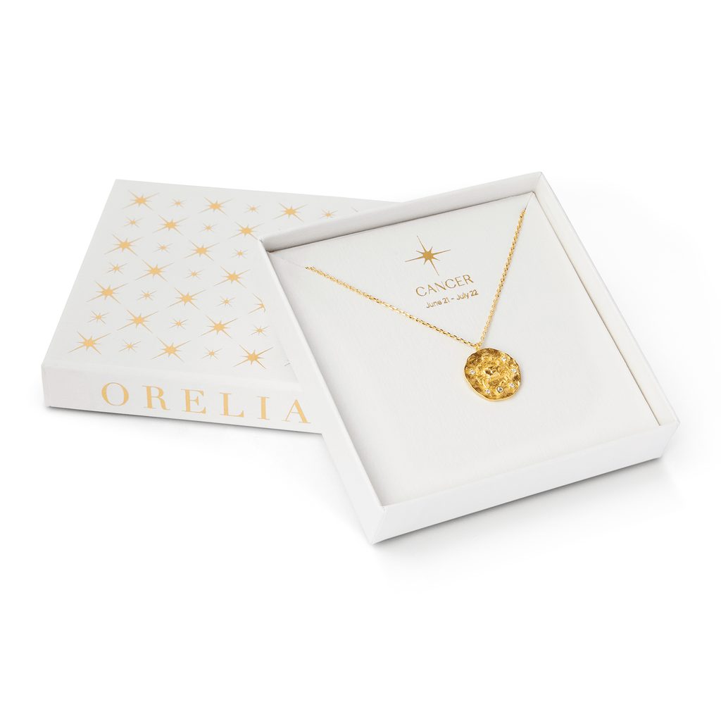18k Gold Plated Cancer Zodiac Necklace