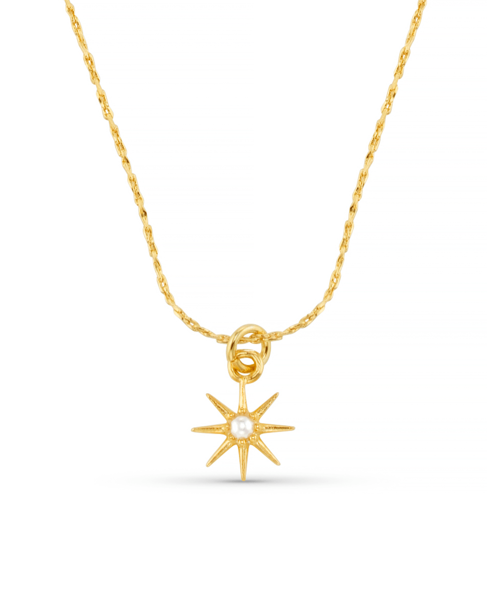Part Recycled 18k Gold Plated June Birthstone Pearl Necklace