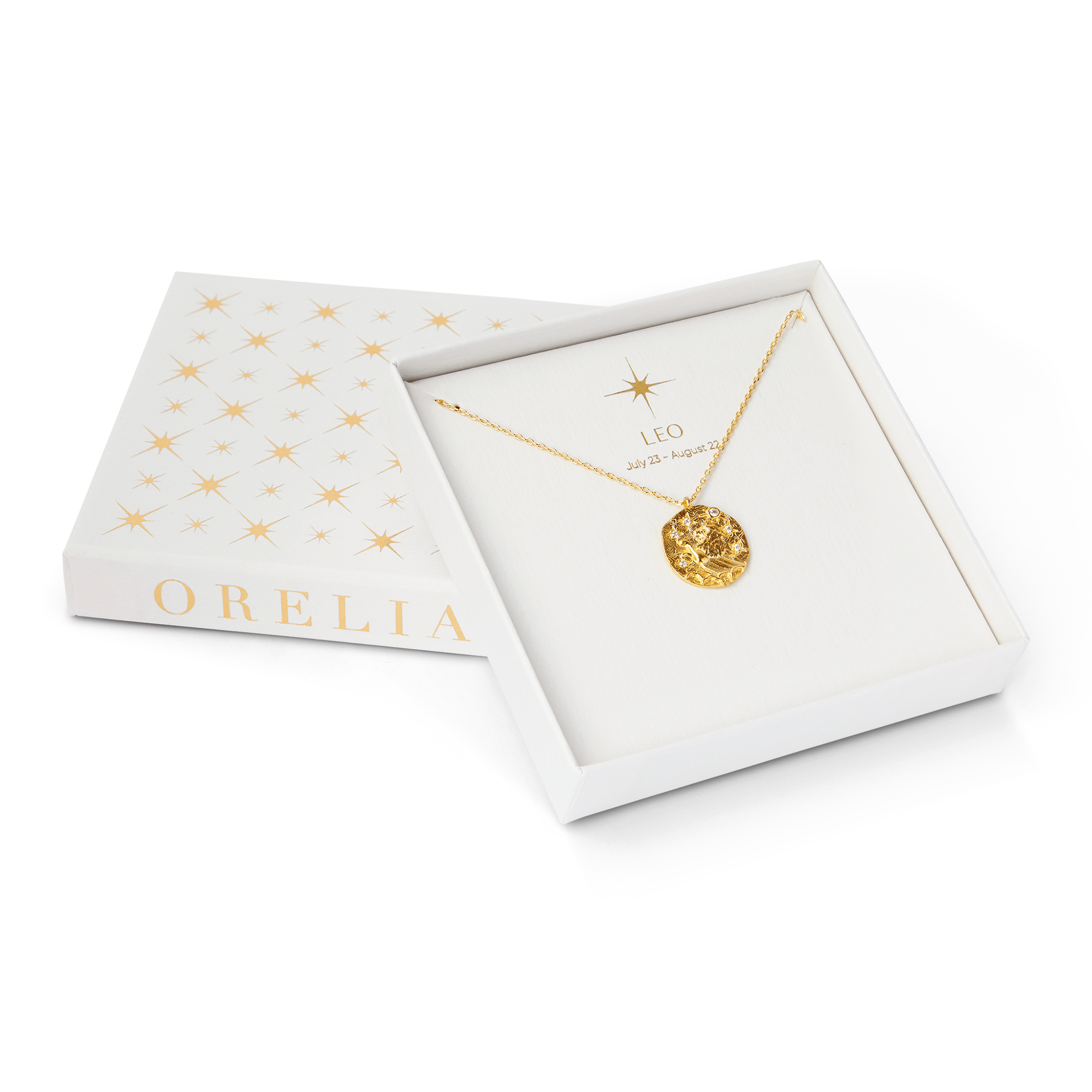 18k Gold Plated Leo Zodiac Necklace