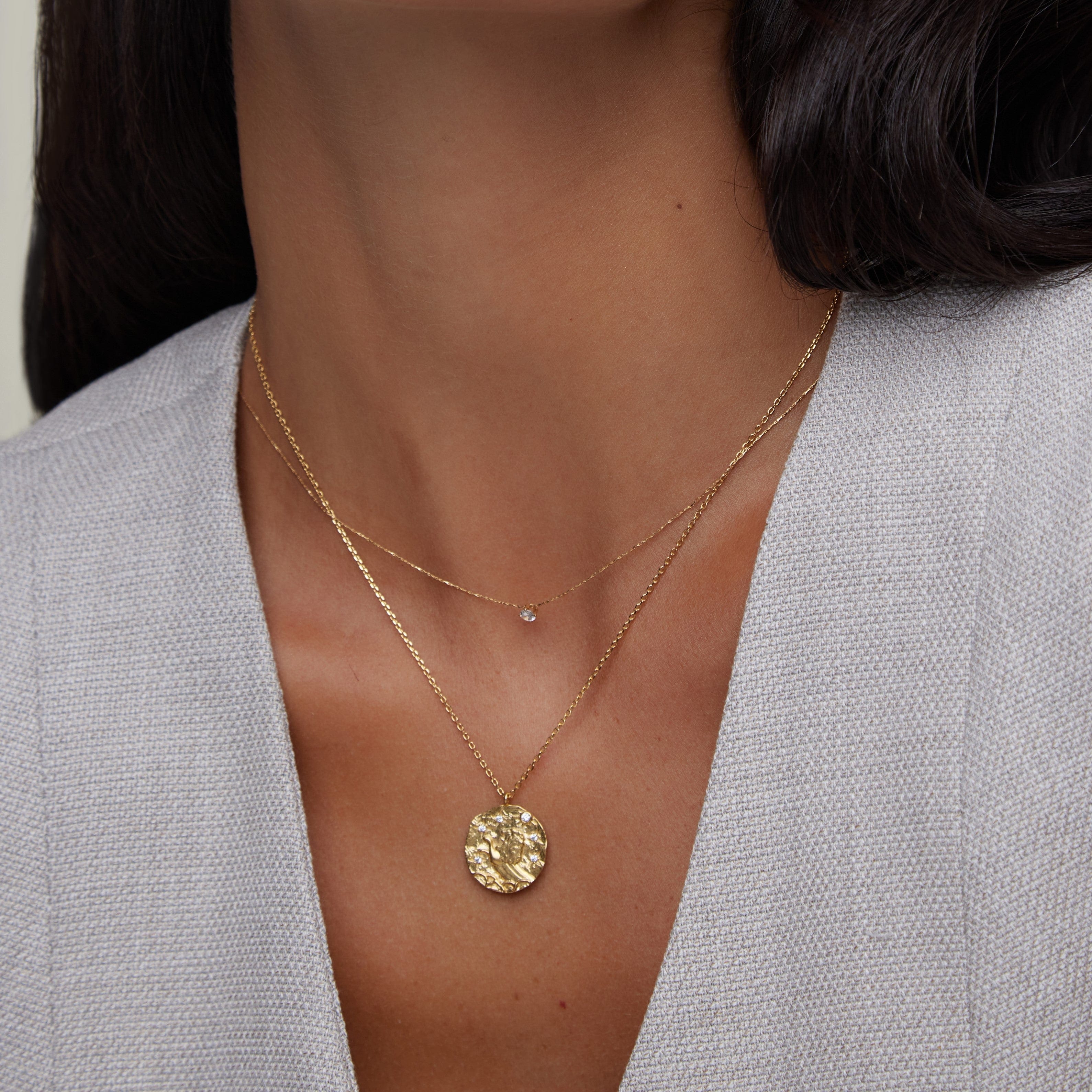 18k Gold Plated Leo Zodiac Necklace
