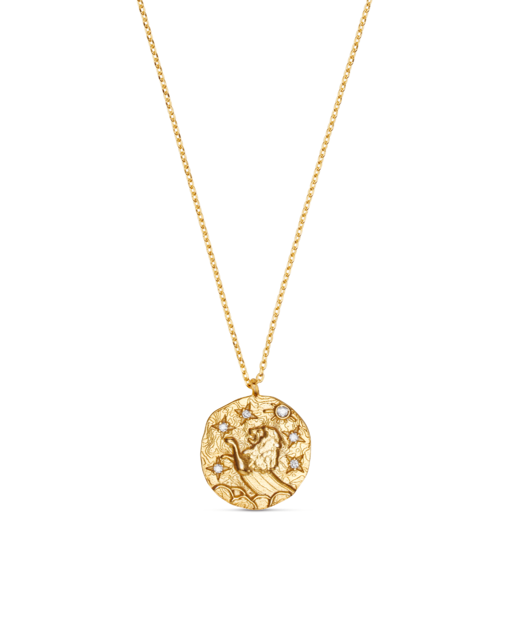 18k Gold Plated Leo Zodiac Necklace