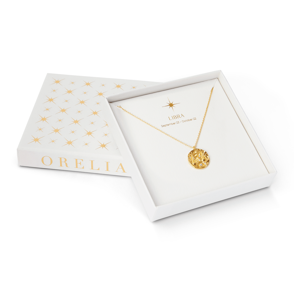 18k Gold Plated Libra Zodiac Necklace