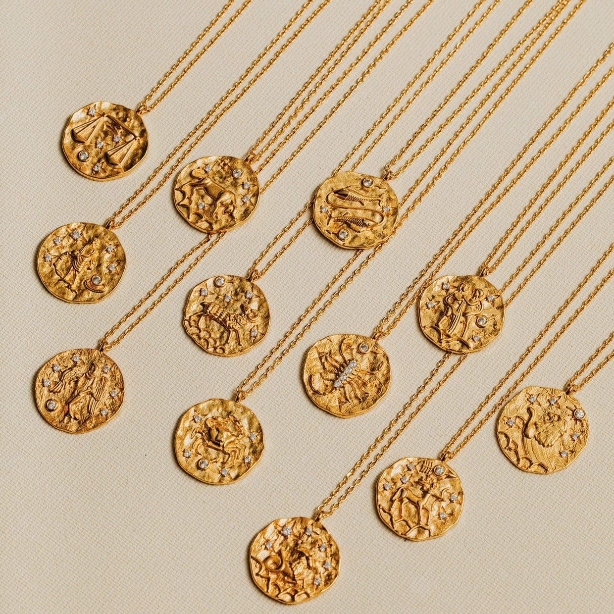 18k Gold Plated Libra Zodiac Necklace