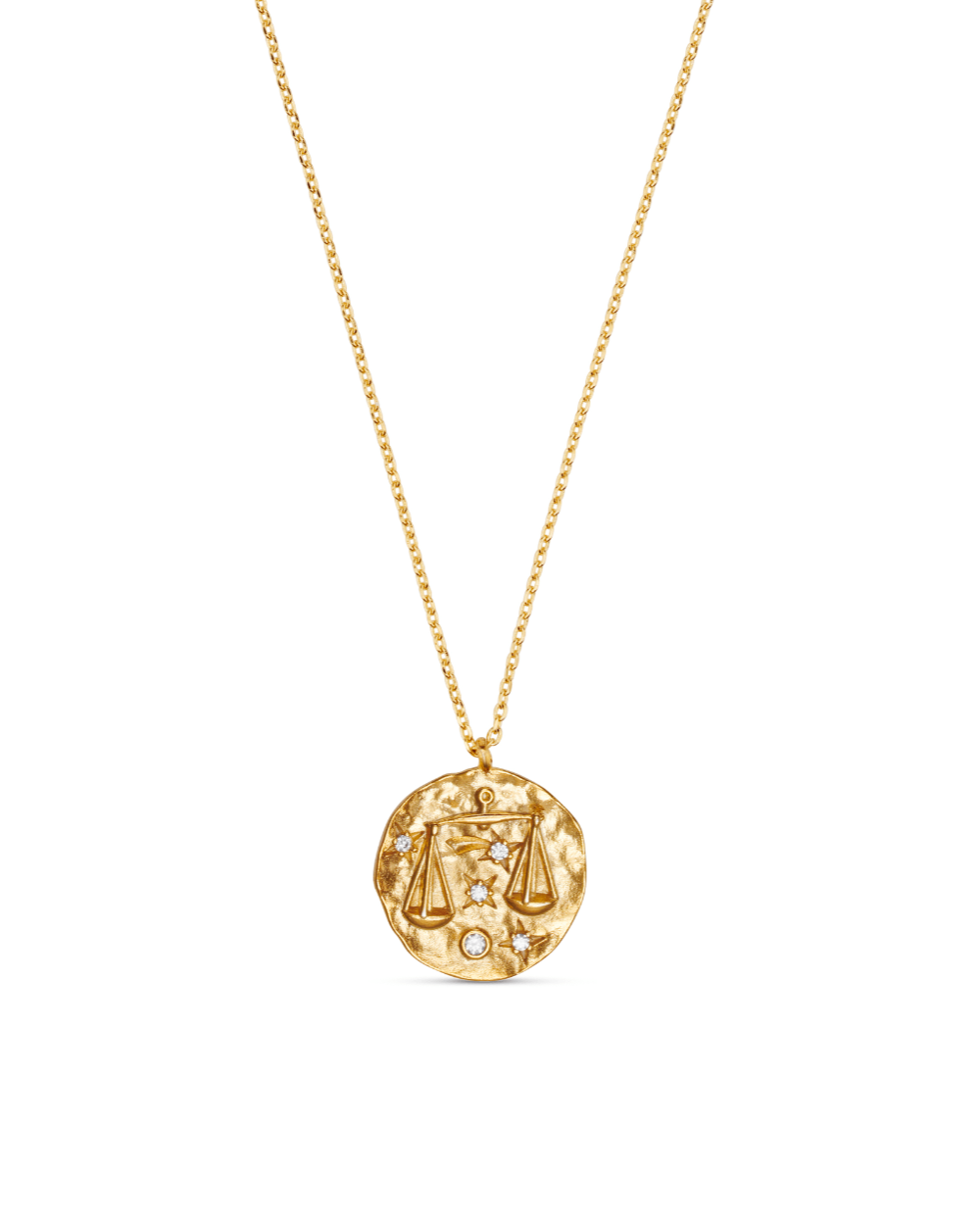 18k Gold Plated Libra Zodiac Necklace