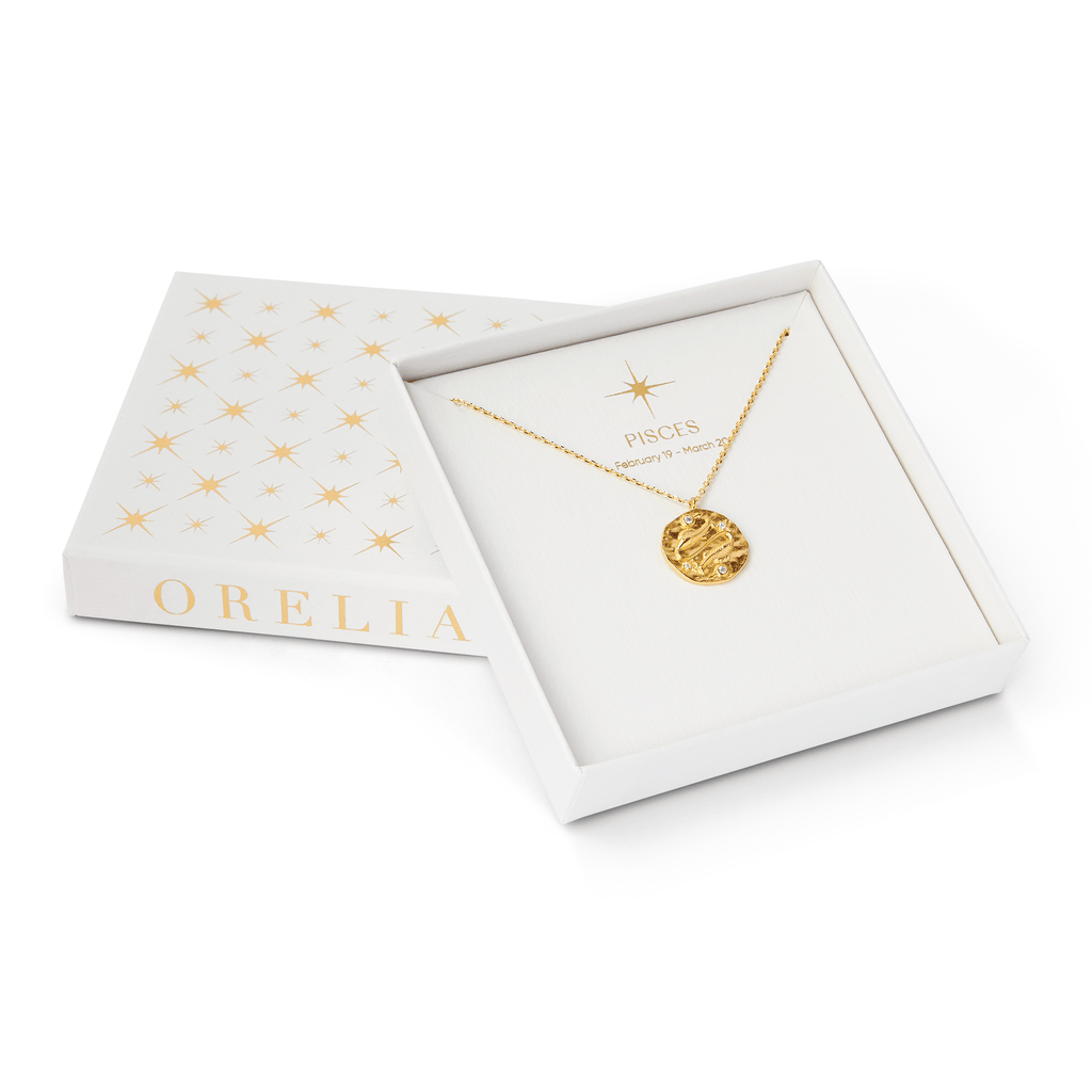 18k Gold Plated Pisces Zodiac Necklace