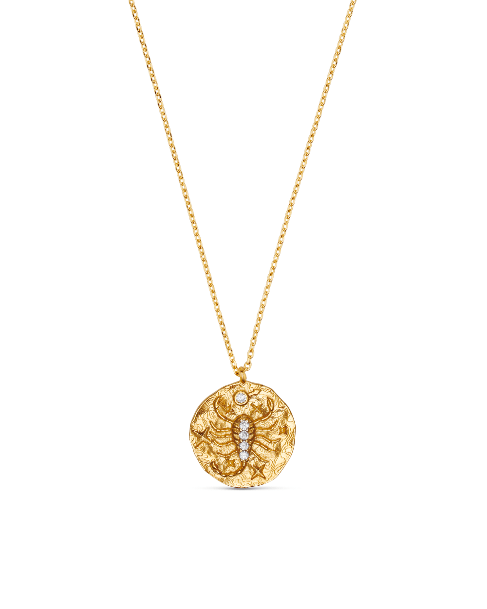 18k Gold Plated Scorpio Zodiac Necklace