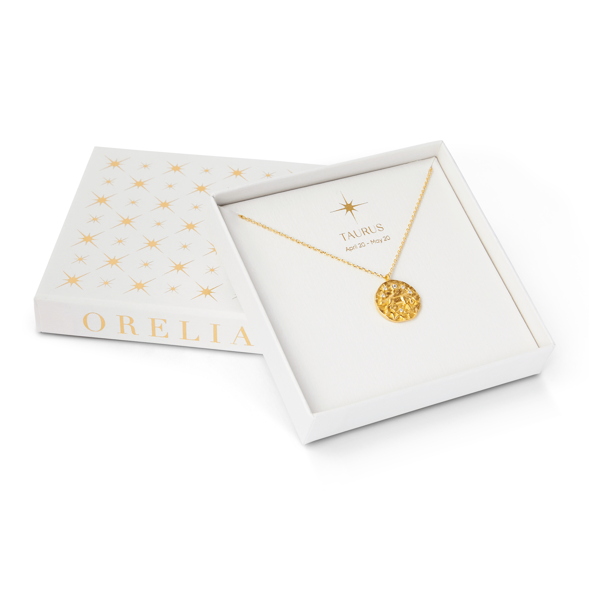 18k Gold Plated Taurus Zodiac Necklace