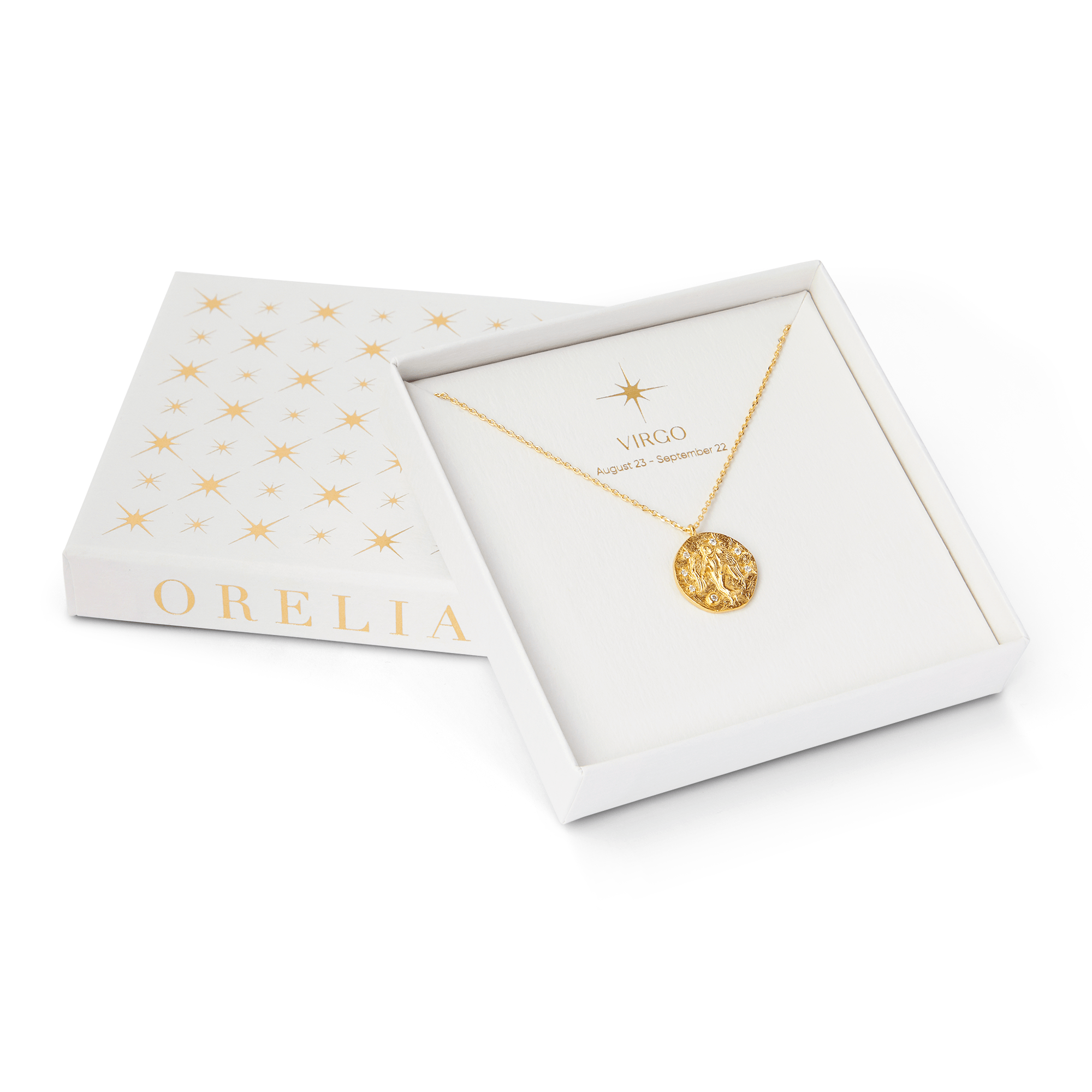 18k Gold Plated Virgo Zodiac Necklace