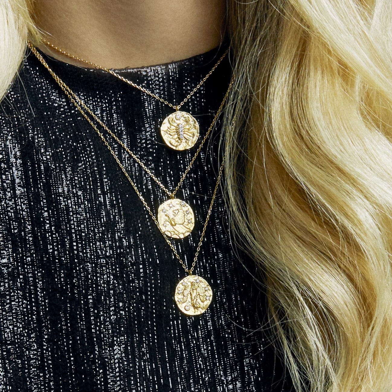 18k Gold Plated Scorpio Zodiac Necklace