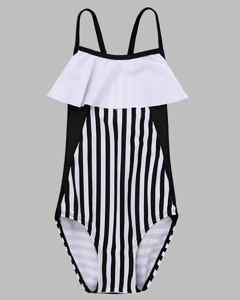 Colourblock Swim Costume - Turtledovelondon