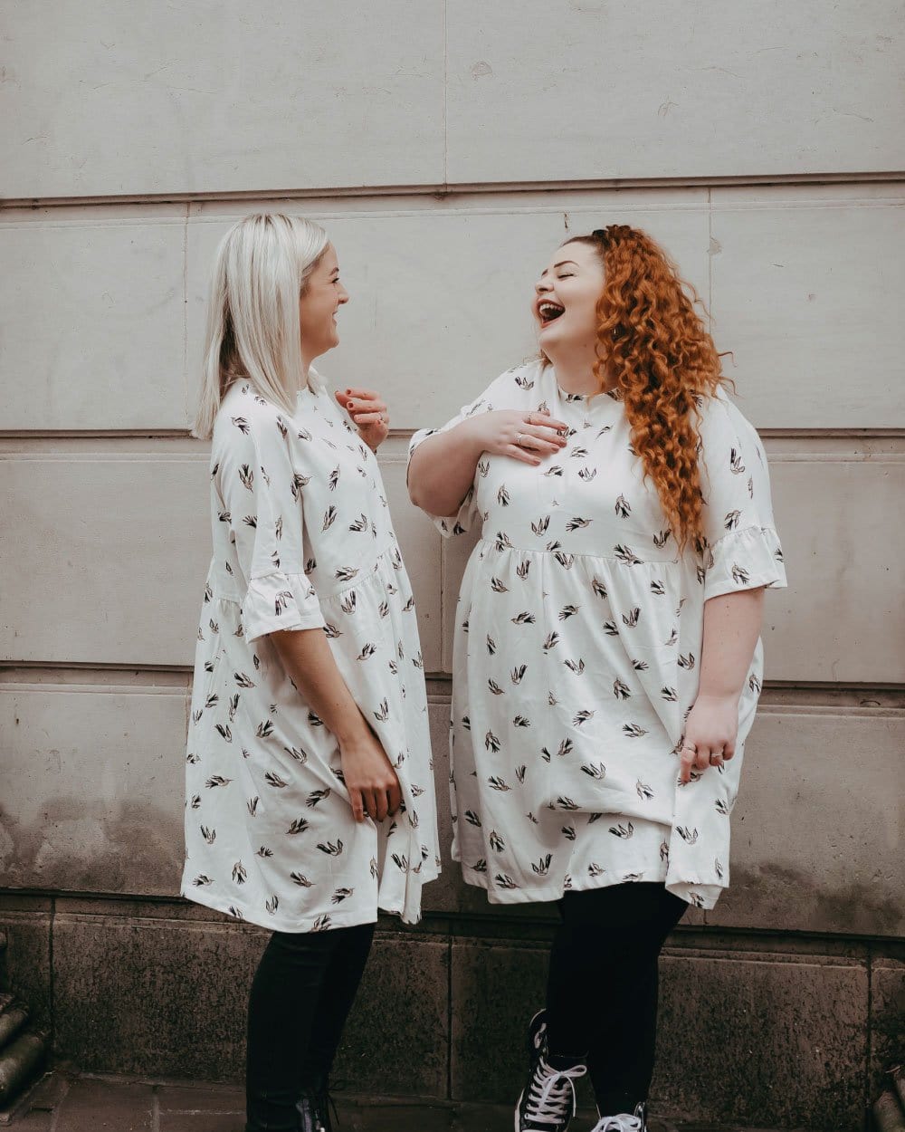 organic cotton Sienna White Hummingbird Print Mini Dress - image 2