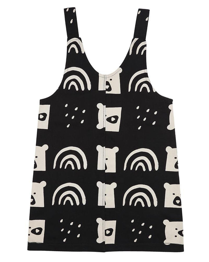 organic cotton Black Rainbear Print Dress - image 1