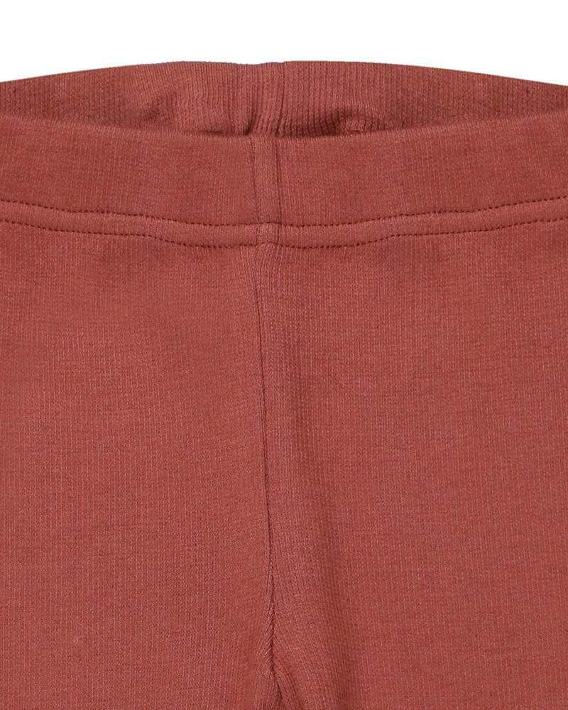 Red Rib Leggings - image 3