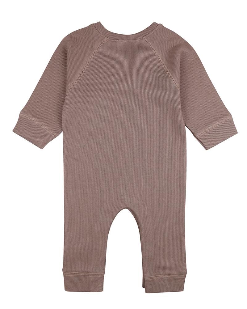 organic cotton Brown Rib Romper - image 5