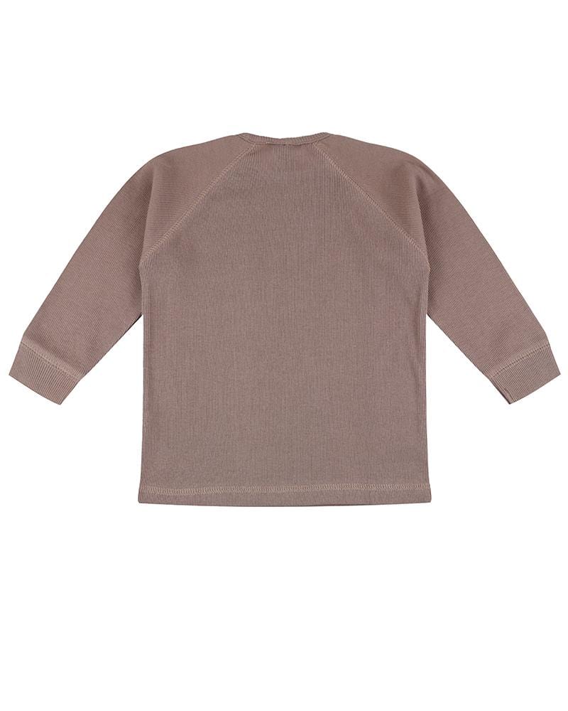organic cotton Brown Rib Top - image 5