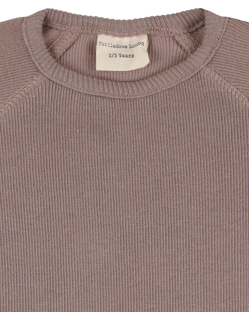 organic cotton Brown Rib Top - image 2