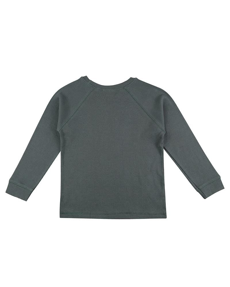 organic cotton Bottle Green Rib Top - image 4