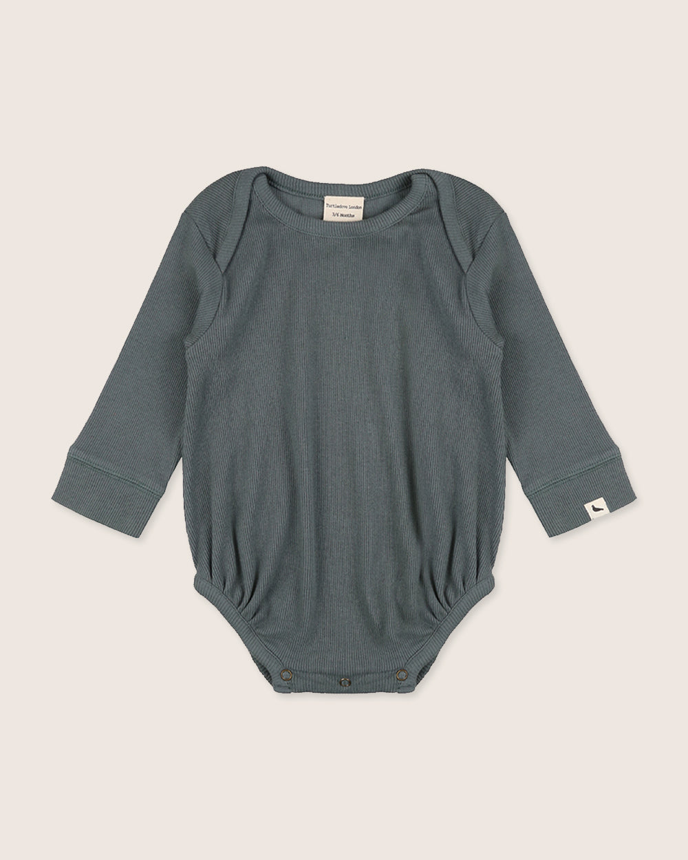 Organic cotton blue baby bodysuit