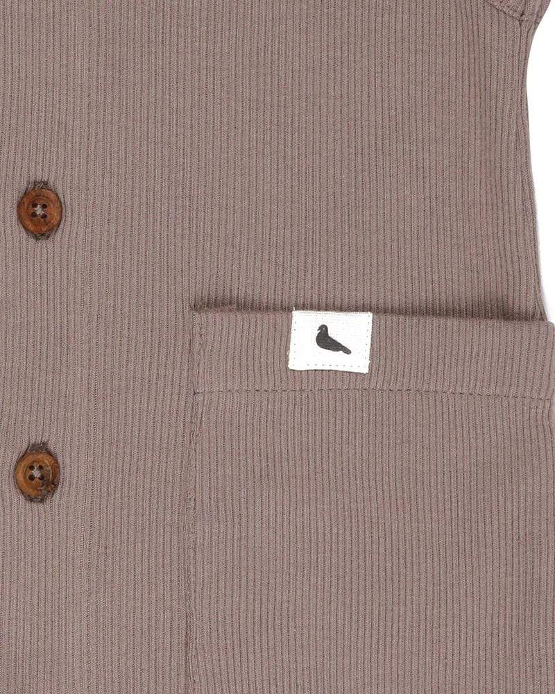 Brown Rib Jumpsuit - image 4