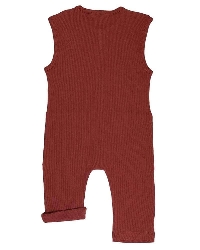 Red Rib Jumpsuit - image 3