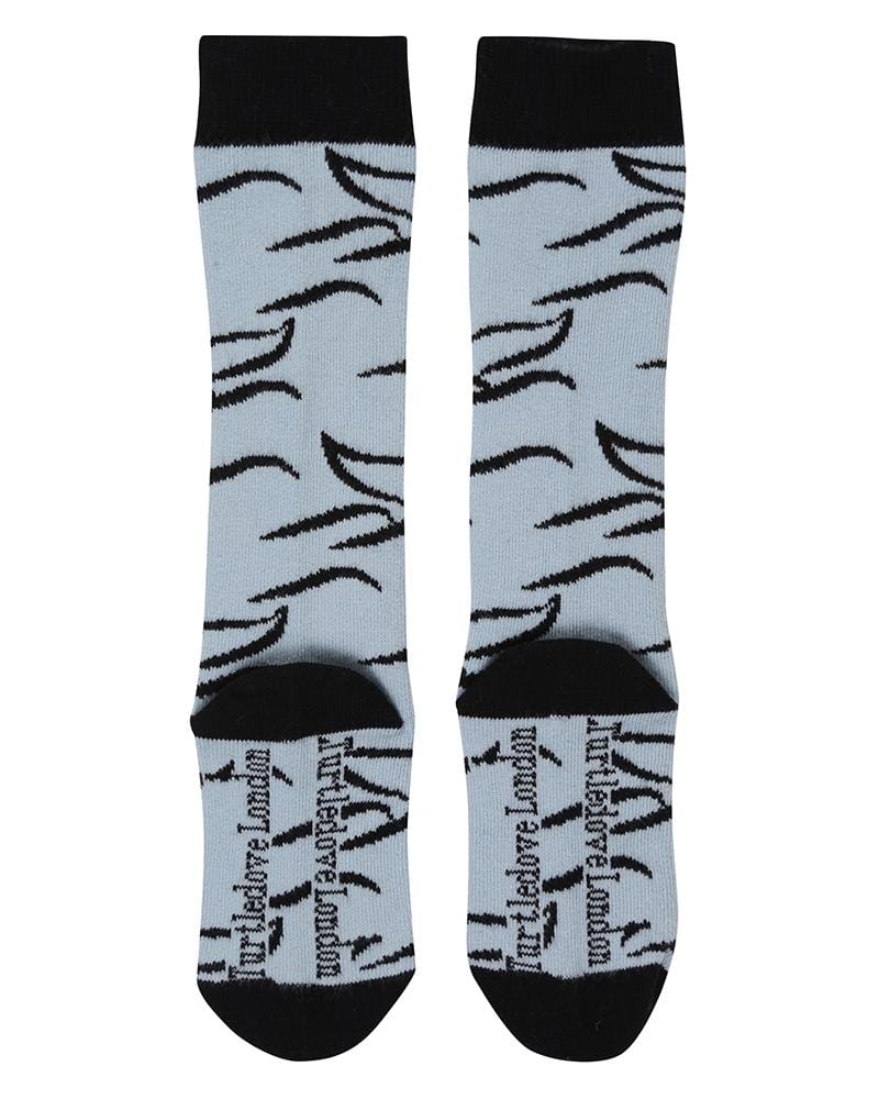 organic cotton Blue Whale Tail Print Socks - image 1