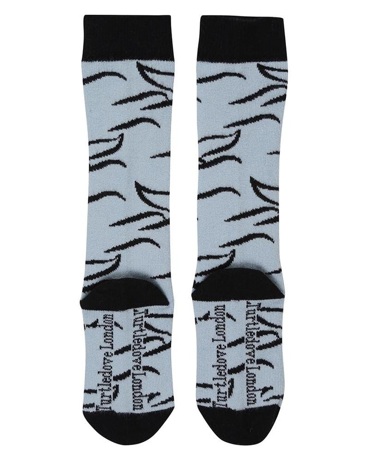 organic cotton Blue Whale Tail Print Socks - image 1