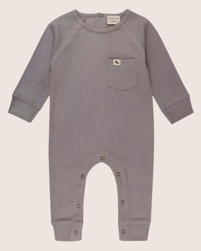 Grey Rib Romper - image 2