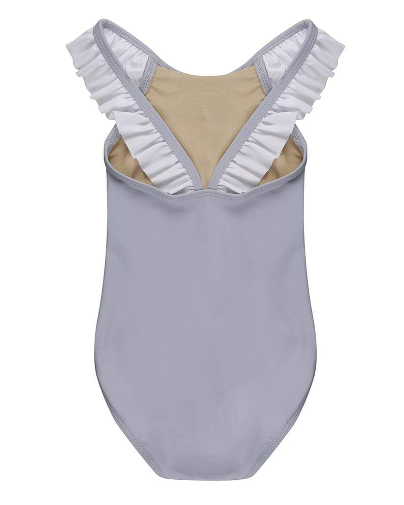 Grey Frill Neck Swimsuit - image 3
