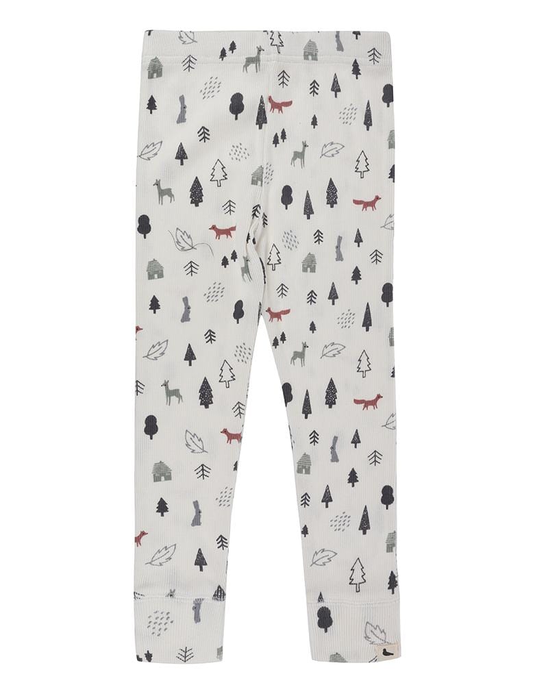 Cream Foxwood Print Leggings - image 1