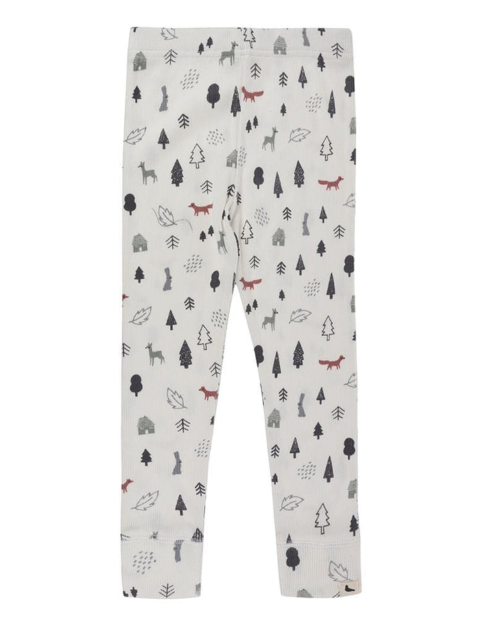 Cream Foxwood Print Leggings - image 1