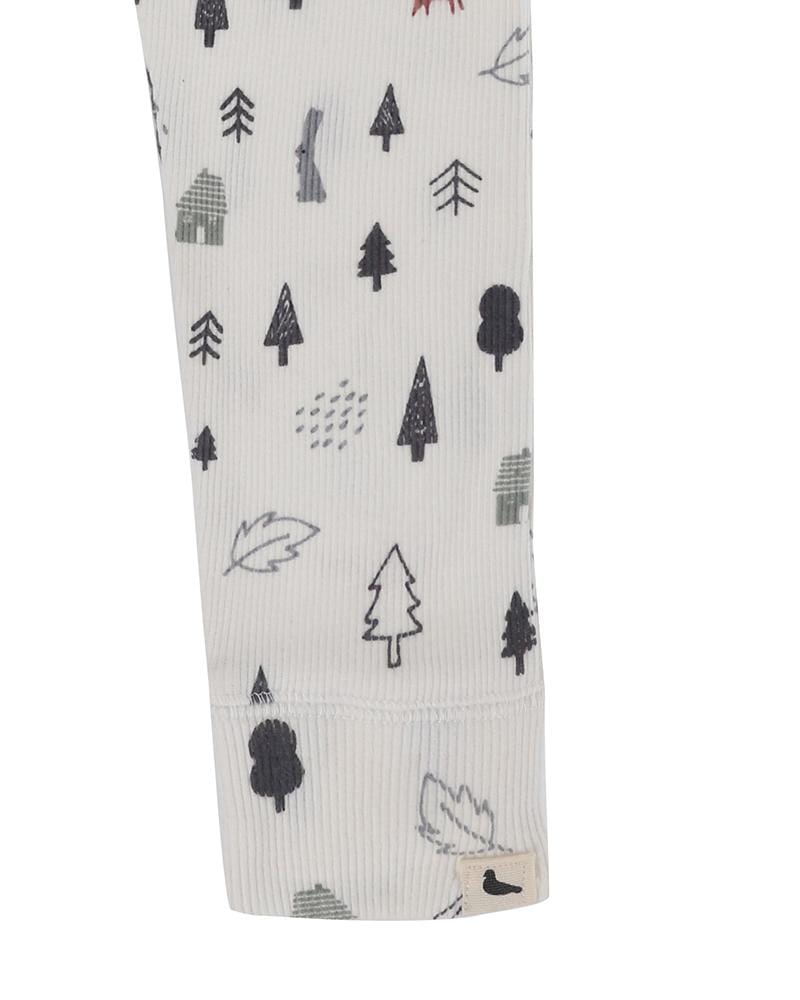 Cream Foxwood Print Leggings - image 2