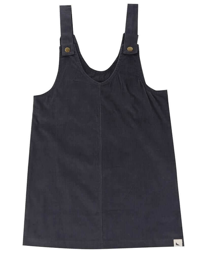 organic cotton Black Corduroy Pinafore Dress - image 2