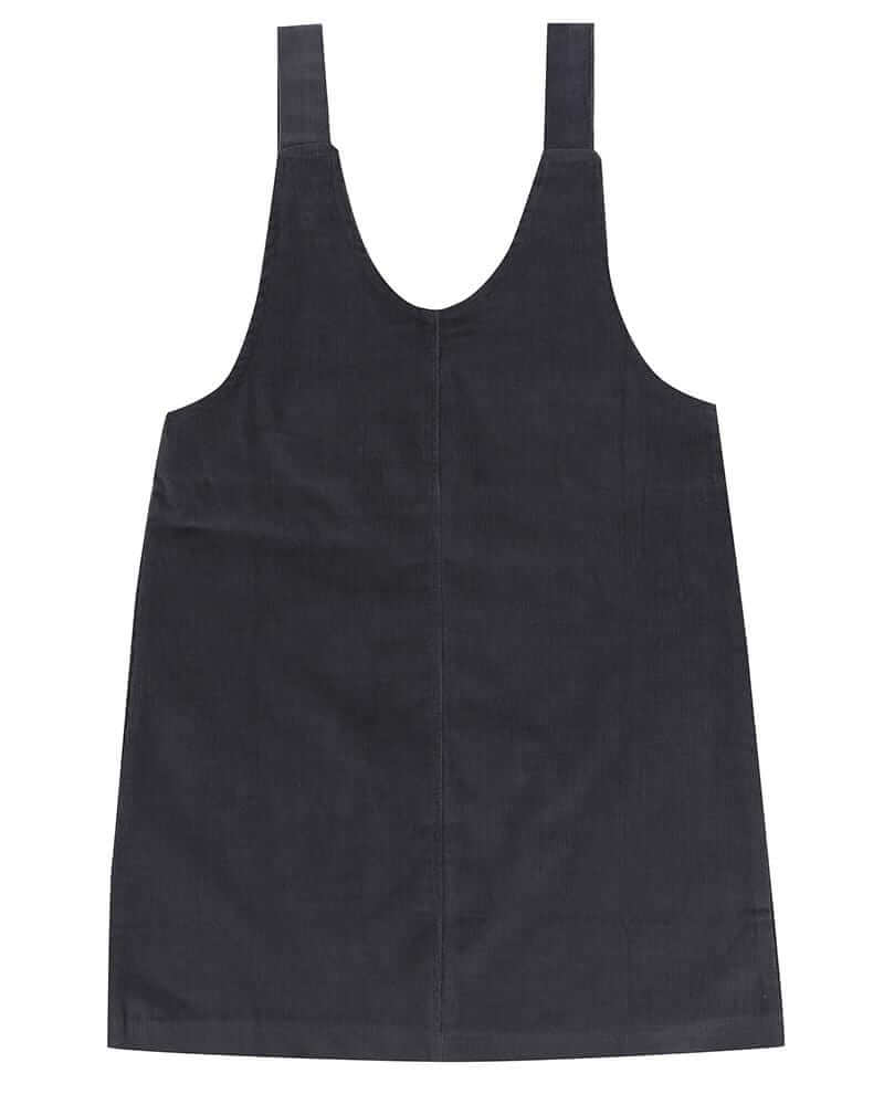 organic cotton Black Corduroy Pinafore Dress - image 4